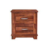 ONIJA Portugal Sheesham ( Rosewood) Solid Wood Bedside Table  (Pre-assembled)